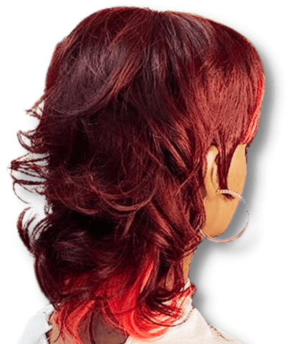 Glueless-Mullet Cut Human Hair Wig. Premium Brazilian Remy Human Hair 150% Density Hair is curly. Hair Plus ME.
