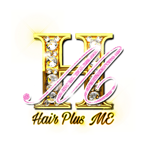 Hair Plus ME LOGO. Hair Plus ME is owned and operated by CEO Amberonie
