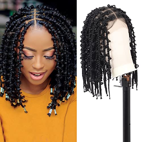 14" Knotless Butterfly Bob Braided Wig with Baby Hair - Hair Plus ME