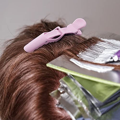14 Pack Pink Alligator Hair Clips - Hair Plus ME