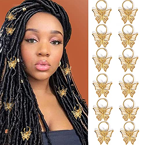 20PC Butterfly Hair Charms(Gold/Silver) - Hair Plus ME