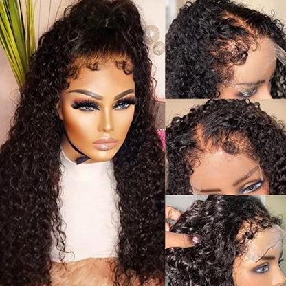 4C Curly Edges Hairline 13X4 Lace Front Glueless Wig - Hair Plus ME
