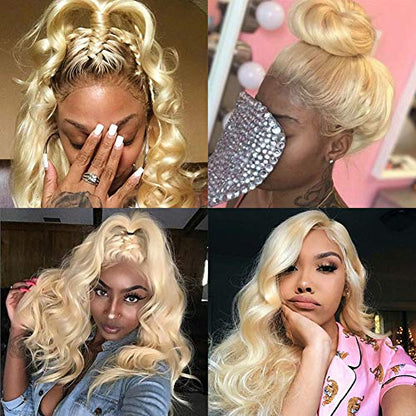 #613 Hair Bundles with Lace Closure and Fake Scalp - Hair Plus ME