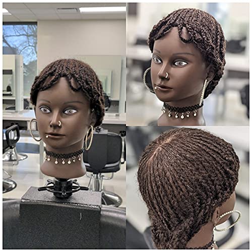 African Mannequin Head w/ 100% Human Hair - Hair Plus ME