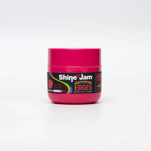 Ampro Shine 'n Jam Rainbow Edges Extra Hold 4 OZ - Cherry Apple - Hair Plus ME