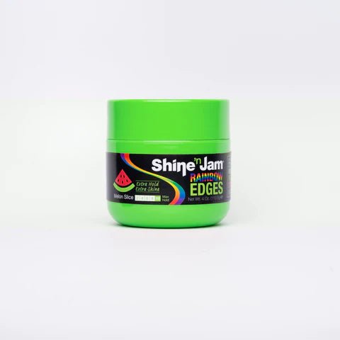 Ampro Shine 'n Jam Rainbow Edges Extra Hold 4 OZ - Melon Slice - Hair Plus ME