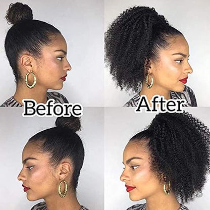 Brazilian Afro Kinky Curl Human Hair Wavy - Hair Plus ME