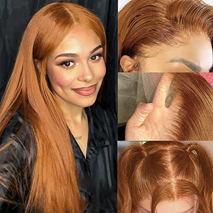 Brown Ginger Lace Front Wig - Hair Plus ME