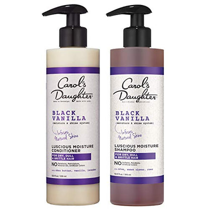 Carol’s Daughter Black Vanilla Curly Hair Sulfate Free Shampoo and Conditioner Set - Hair Plus ME