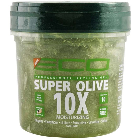Eco Styler Super Olive Oil 10X Moisturizing Professional Styling Gel 16 OZ - Hair Plus ME