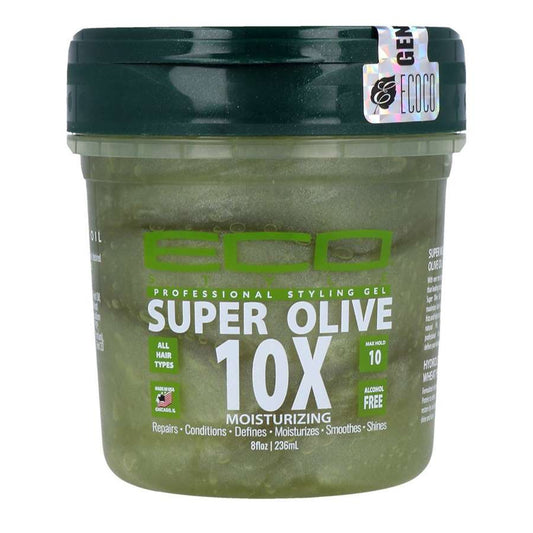 Eco Styler Super Olive Oil 10X Moisturizing Professional Styling Gel 8 OZ - Hair Plus ME