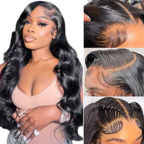 Full 360 Lace Front Wigs Human Hair 150% Density HD Transparent Lace Front Wigs Pre-Plucked With Baby Hair - Hair Plus ME