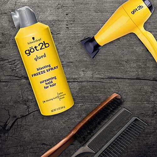 GOT 2B Glued Blasting Freeze Spray, 12 Ounce (Pack of 2) - Hair Plus ME
