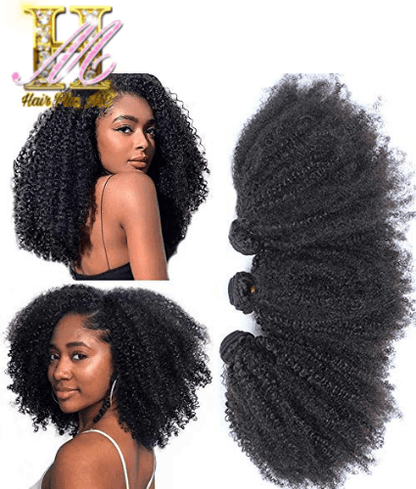 Hair Plus ME 3PC Afro Kinky Curl Human Hair - Hair Plus ME