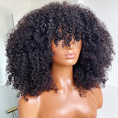 Human Hair Glueless Kinky Curly Wig 14" - Hair Plus ME