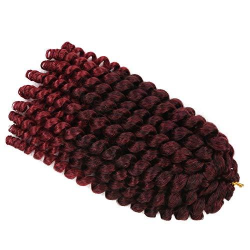 Jumpy Wand Curl Crochet Braids 20 Roots Jamaican Bounce Curly Hair (8inch,1B) - Hair Plus ME