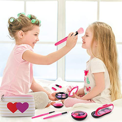 Kids Pretend Makeup w/ Cosmetic Bag - Hair Plus ME