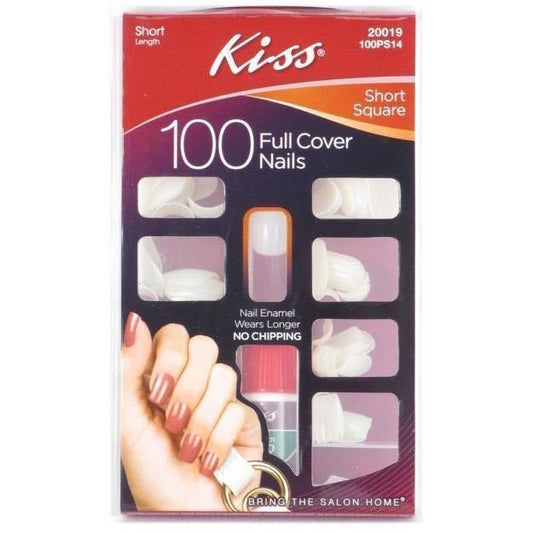Kiss Plain Nail Kit – Short Square - Hair Plus ME