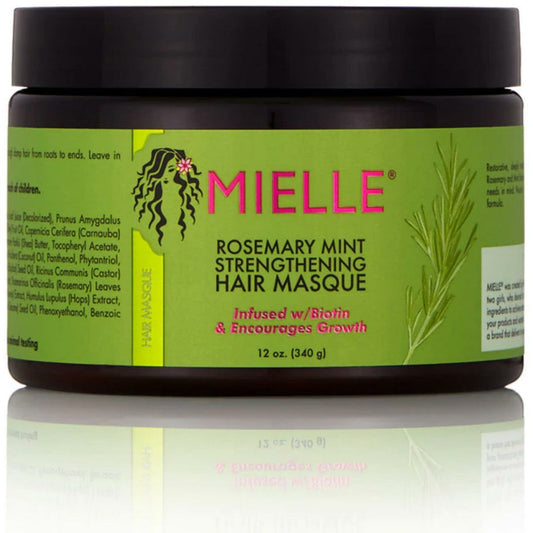 Mielle Organics Rosemary Mint Strengthening Hair Masque 12 OZ - Hair Plus ME