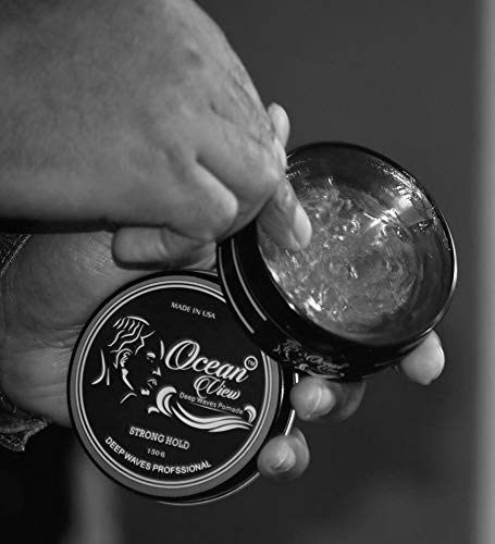 Ocean View Deep Waves Pomade- Water-Based Hair Cream for 360 Wave Training and Wolfing - 4oz Tin Can - Hair Plus ME