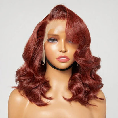 Phenix Copper Red Body Wave 13x4 Frontal Lace Wig Pre-plucked | Limited Design - Hair Plus ME