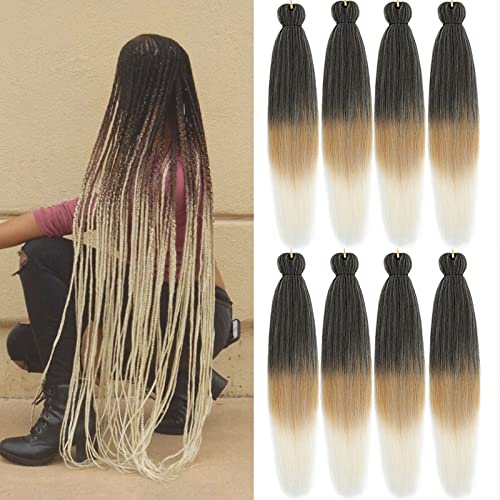 Pre Stretched Braiding Hair Ombre 30 Inch 8 Pack - Hair Plus ME