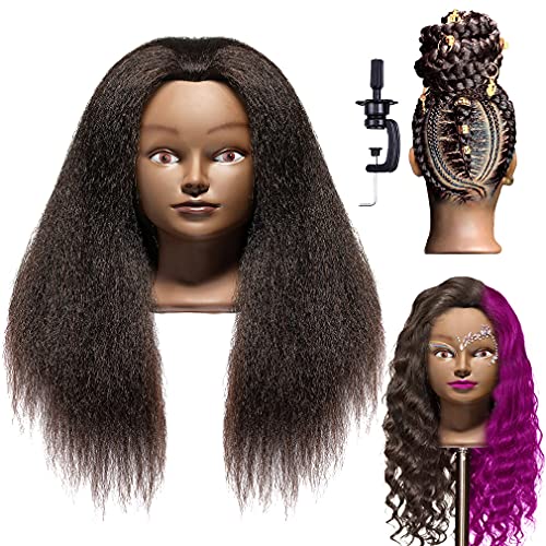 Real Hair Cosmetology Mannequin Head - Hair Plus ME