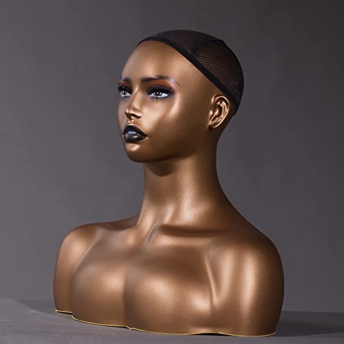 Realistic Mannequin Head With Shoulder Display - Hair Plus ME