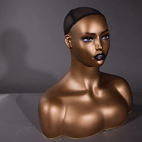 Realistic Mannequin Head With Shoulder Display - Hair Plus ME