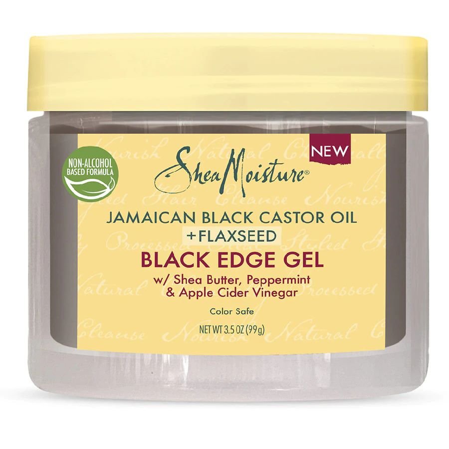 Shea Moisture Jamaican Black Castor Oil + Flaxseed Fortifying Edge Gel 3.5 OZ - Hair Plus ME