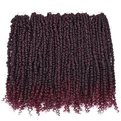 Silike 18inch Pre-twisted Passion Twist Crochet Braiding Hair(1b) - Hair Plus ME
