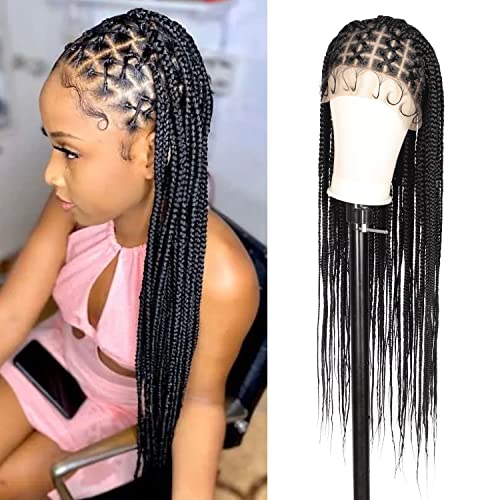 Trinity Rose Criss Cross Braided Cornrow 36" Full Lace Front Wig - Hair Plus ME