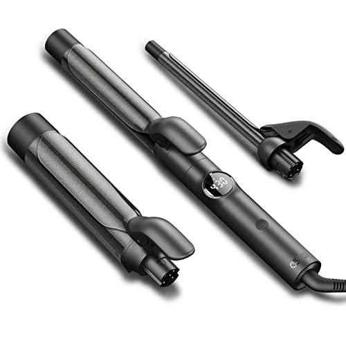 TYMO Instant Heat Ionic 3 in 1 Curling Wand Set with 3 Barrels - Hair Plus ME