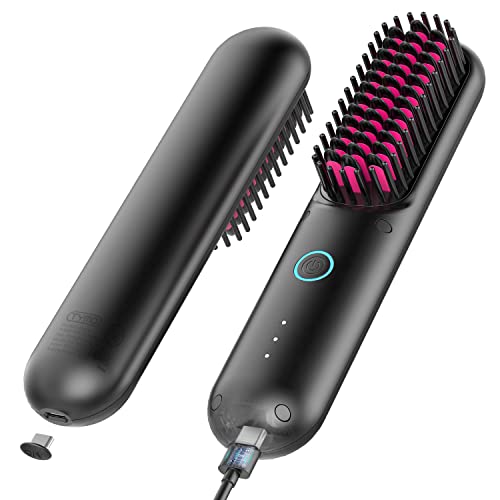 TYMO Mini Portable Heated Hair Straightener Brush - Hair Plus ME