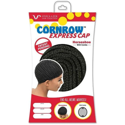 Vivica A. Fox Cornrow Express Cap w/Combs – Horseshoe - Hair Plus ME