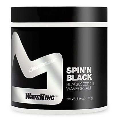 Wave King x Wavebuilder Spin'n Black Black Seed Oil Wave Cream - Hair Plus ME